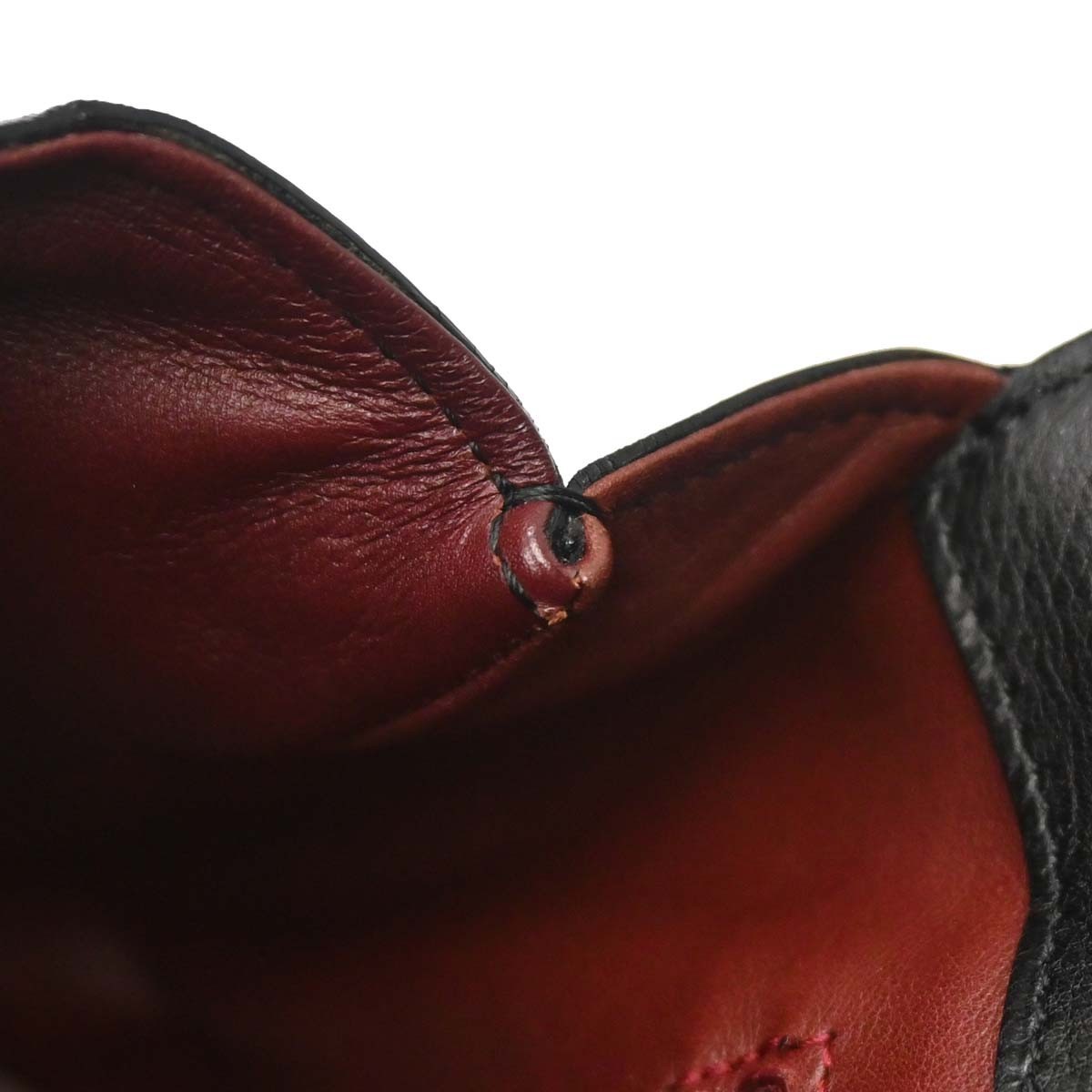 Cartier Cabochon Leather, Black, Leather, Handbag