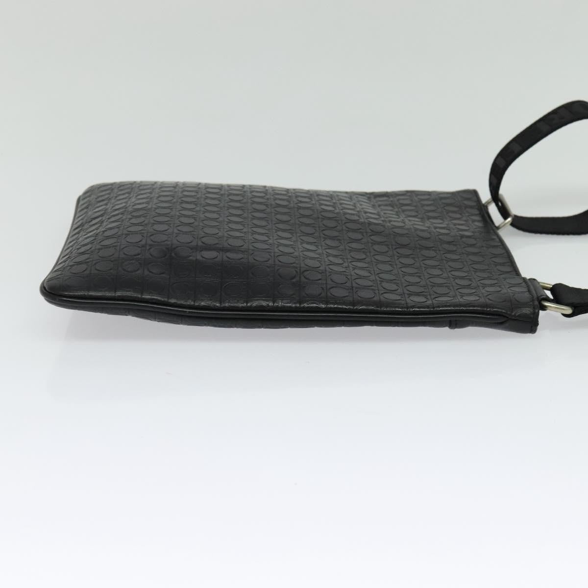 Salvatore Ferragamo Vintage Leather, Black, Leather, Shoulder Bag