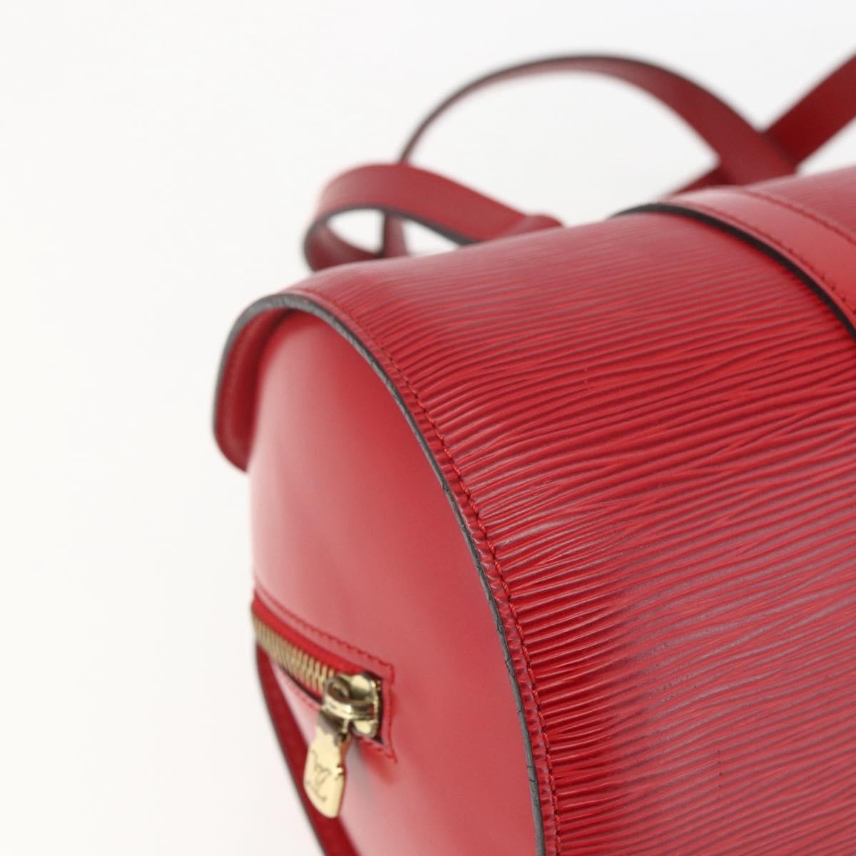 Louis Vuitton Soufflot Handbag Epi Leather, RED, LEATHER, Handbag