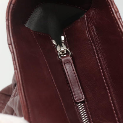 Chanel Grand Shopping, Burgundy, Leather, tote