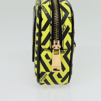 Versace Vintage Clutch Leather, Yellow, PVC, Clutch