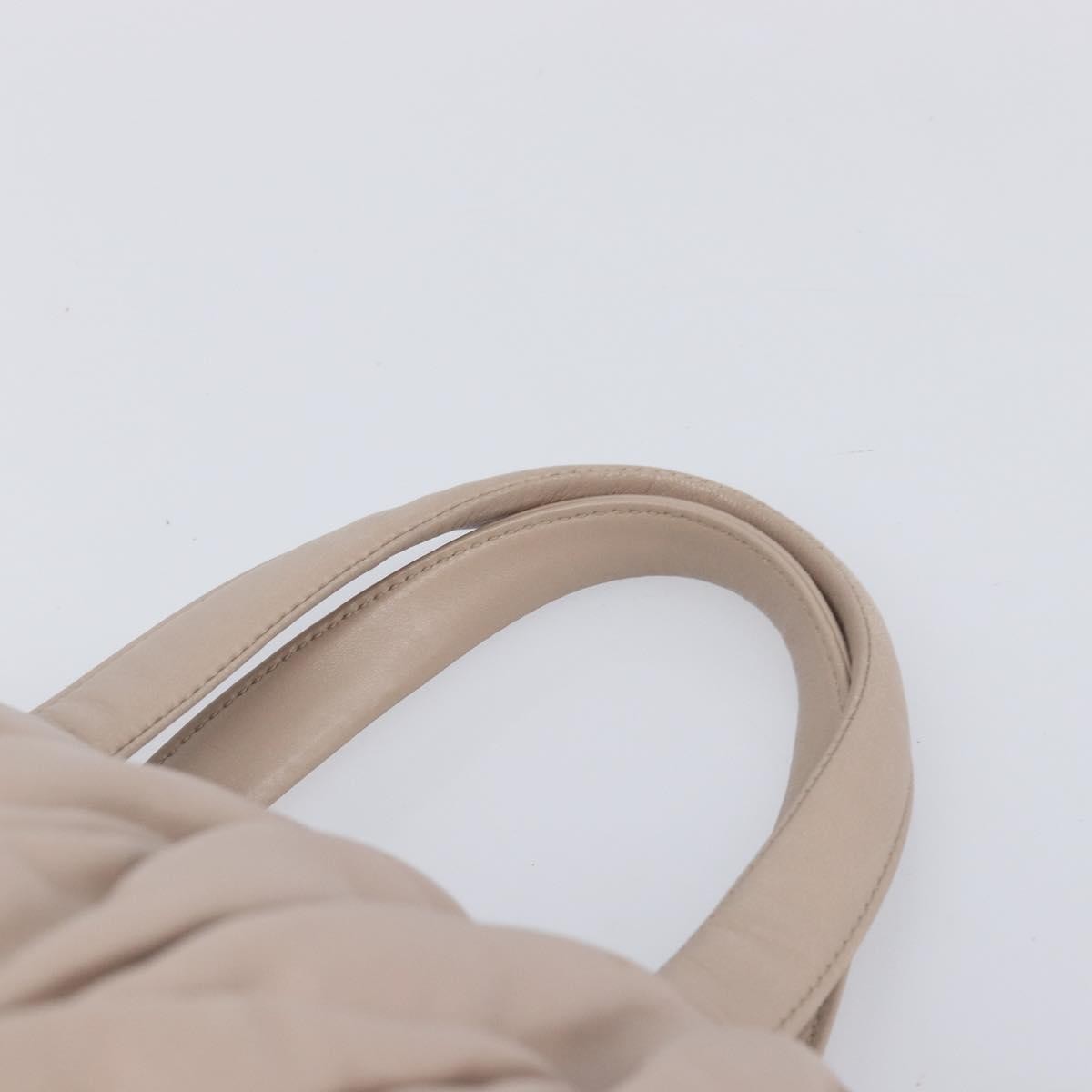 Miu Miu Convertible Matelasse Leather, Beige, Leather, Tote Bag