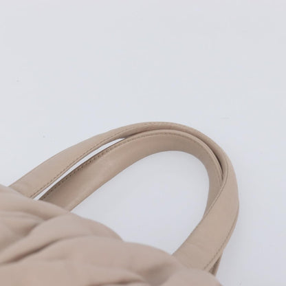 Miu Miu Convertible Matelasse Leather, Beige, Leather, Tote Bag