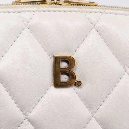 Balenciaga Touch B. Camera Quilted Leather, White, Leather, Handbag