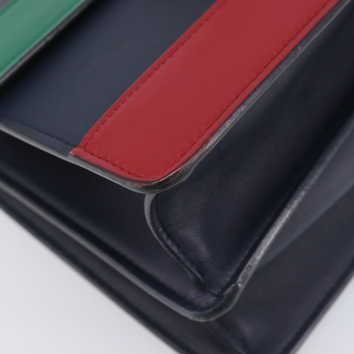 Gucci Dionysus Bamboo Top Handle Leather, Navy, Leather, Handbag