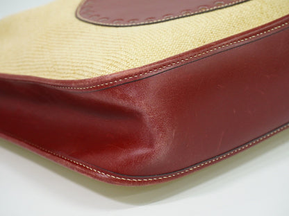 Hermes Evelyne Bag Gen I Panama, Beige, Leather, Handbag