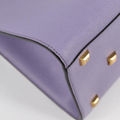 Salvatore Ferragamo Gancini, Purple, Leather, handbag