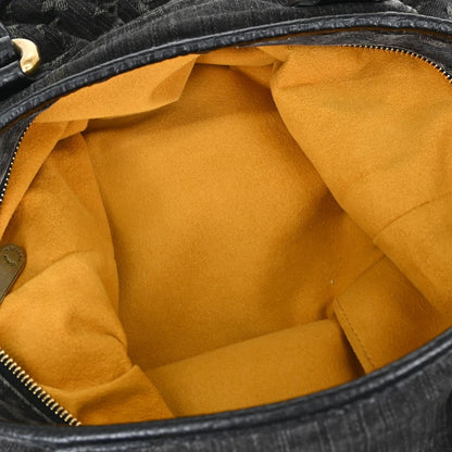 Louis Vuitton Neo Cabby Monogram Denim, Black, Denim, Handbag