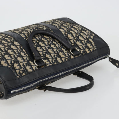 Christian Dior Vintage Trotter Boston Diorissimo Canvas, Navy, Canvas, Handbag