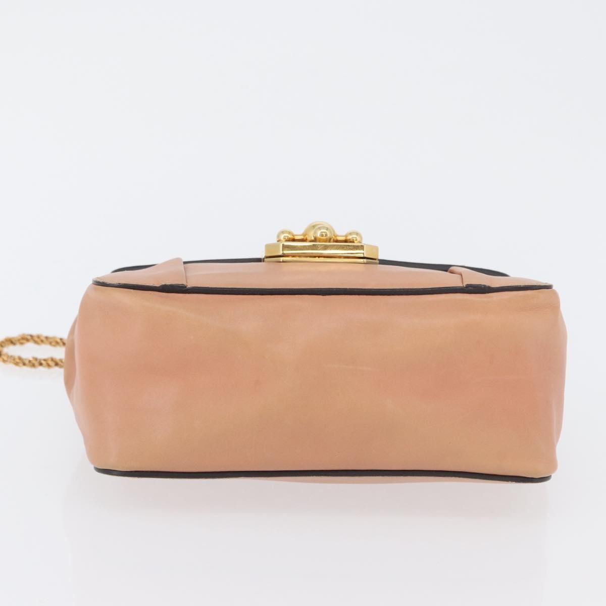 Chloe Elsie Chain Leather, Pink, Leather, Shoulder Bag