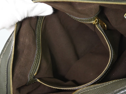 Louis Vuitton Stellar Mahina Leather, Khaki, Leather, Handbag