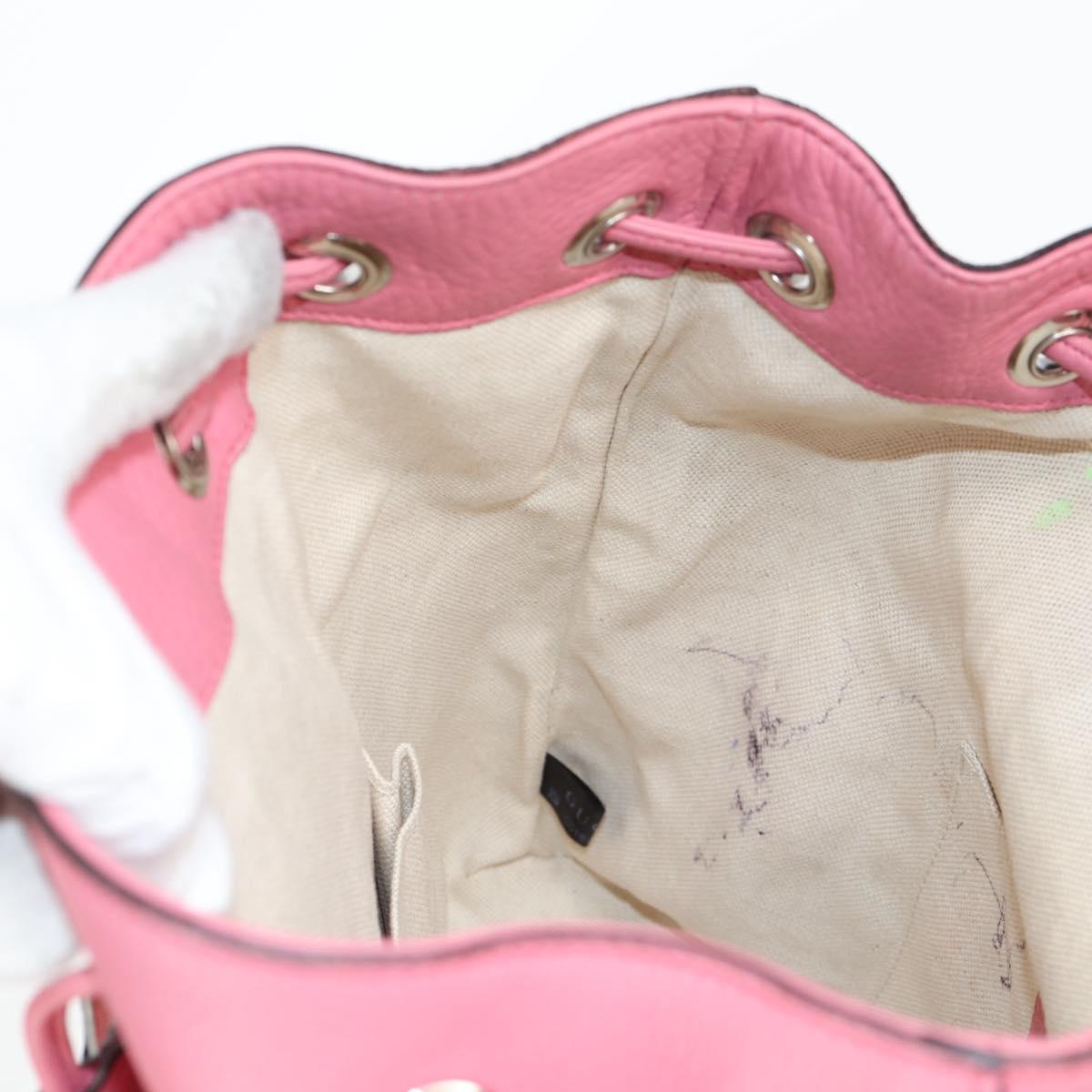 Gucci Bamboo, Pink, Leather, backpack