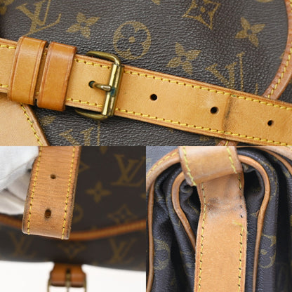 Louis Vuitton Saumur Monogram, Brown, Canvas, Shoulder Bag