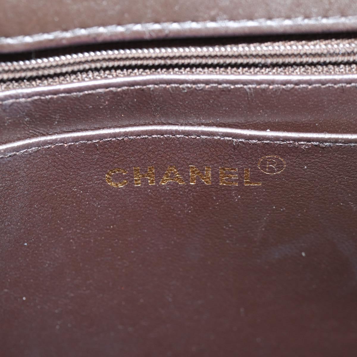 Chanel Coco Mark, Brown, Leather, handbag