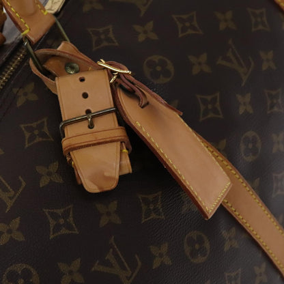 Louis Vuitton Keepall 60, Brown, Canvas, travel