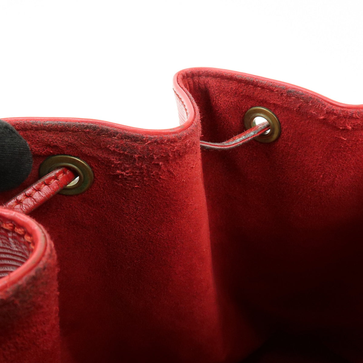 Louis Vuitton Petit Noe Epi Leather, Red, Leather, Handbag