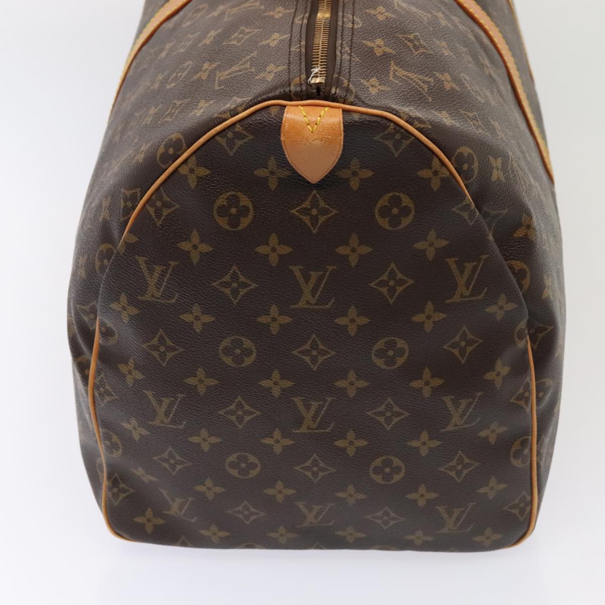 Louis Vuitton Keepall 55, Brown, Canvas, travel