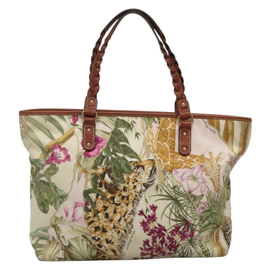 Salvatore Ferragamo Gancini Zip Pouch Leather, MULTICOLOUR, NYLON, Clutche & pouche