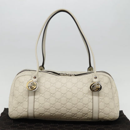 Gucci Vintage, White, Leather, handbag