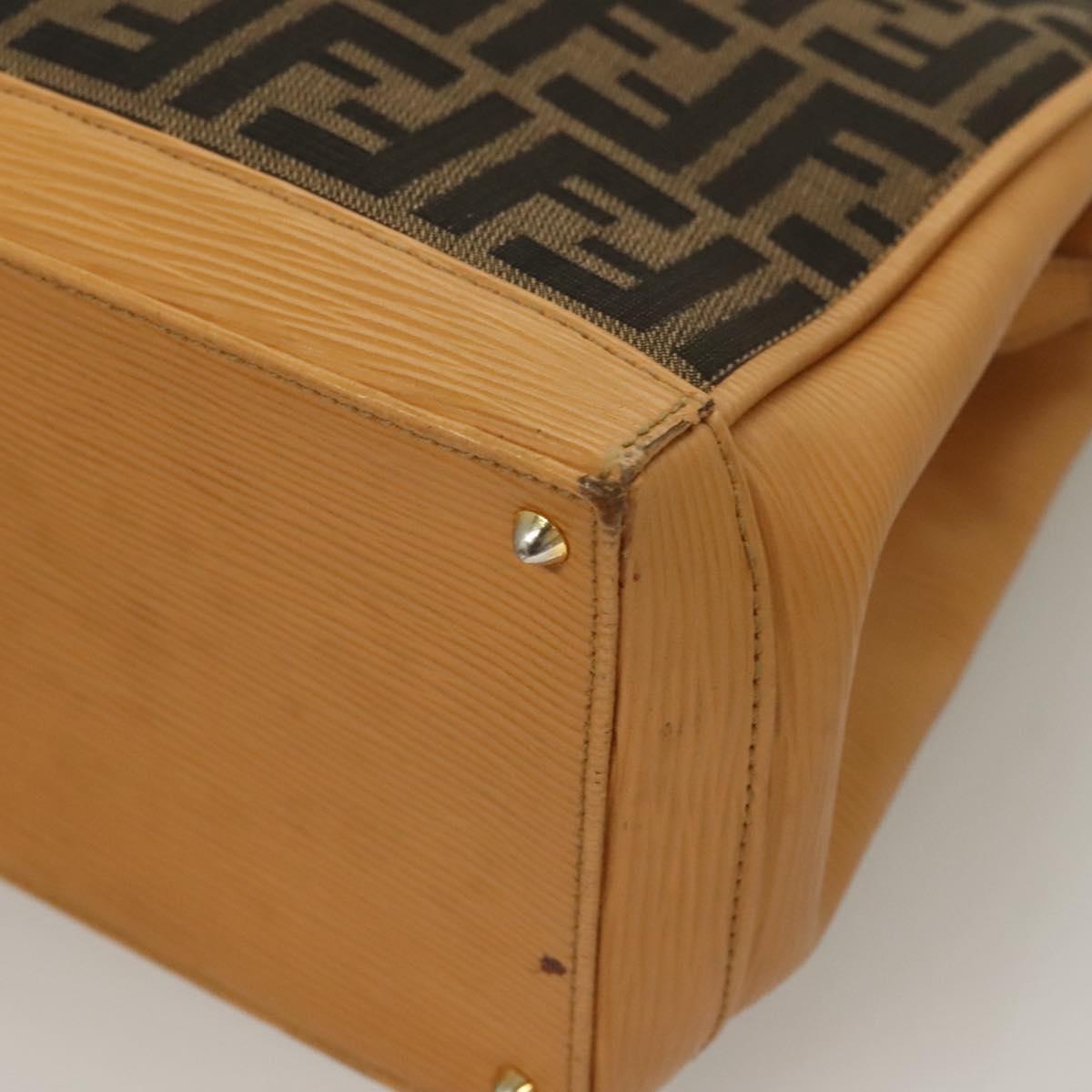 Fendi Zucca, Brown, Canvas, handbag