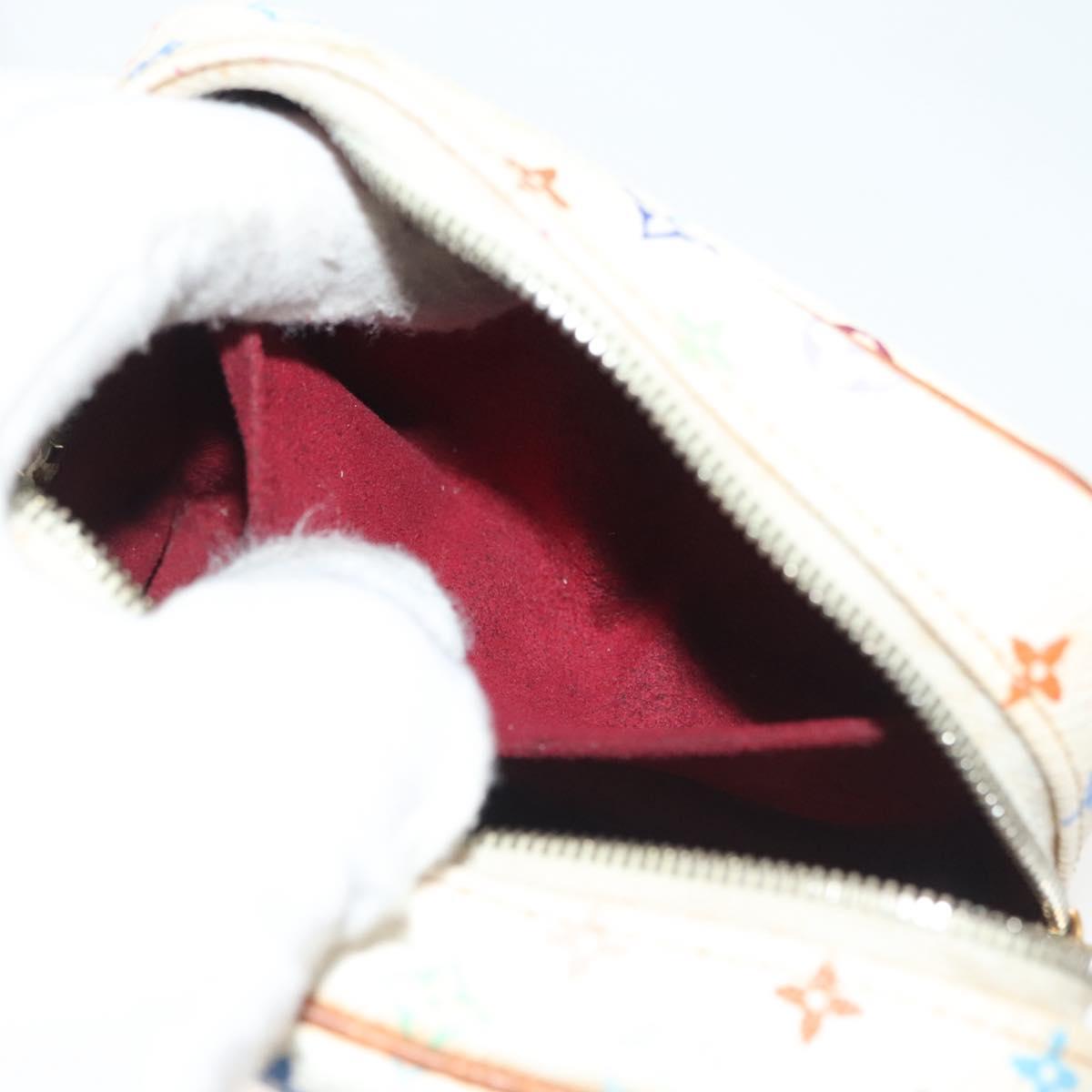 Louis Vuitton Wapity, White, Canvas, clutch