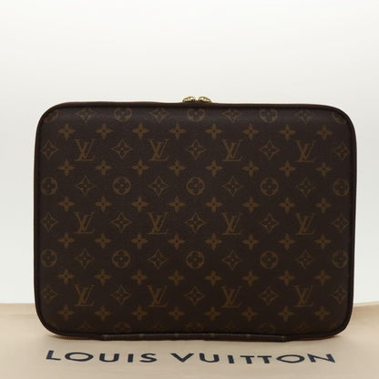 Louis Vuitton Housse ordinateur, Brown, Canvas, wallet
