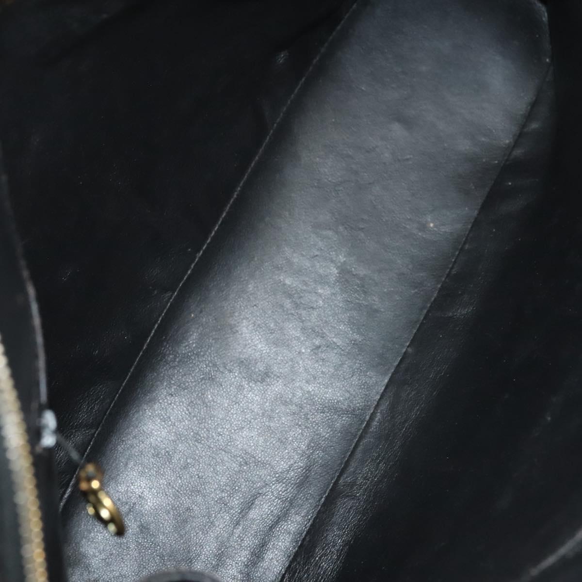 Chanel Coco Mark, Black, Leather, tote
