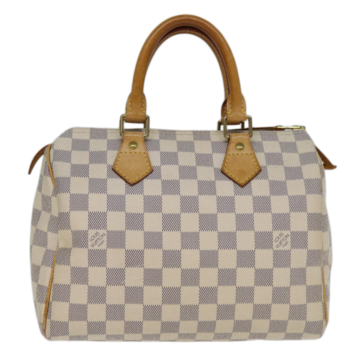 Louis Vuitton Speedy 25, White, Canvas, handbag