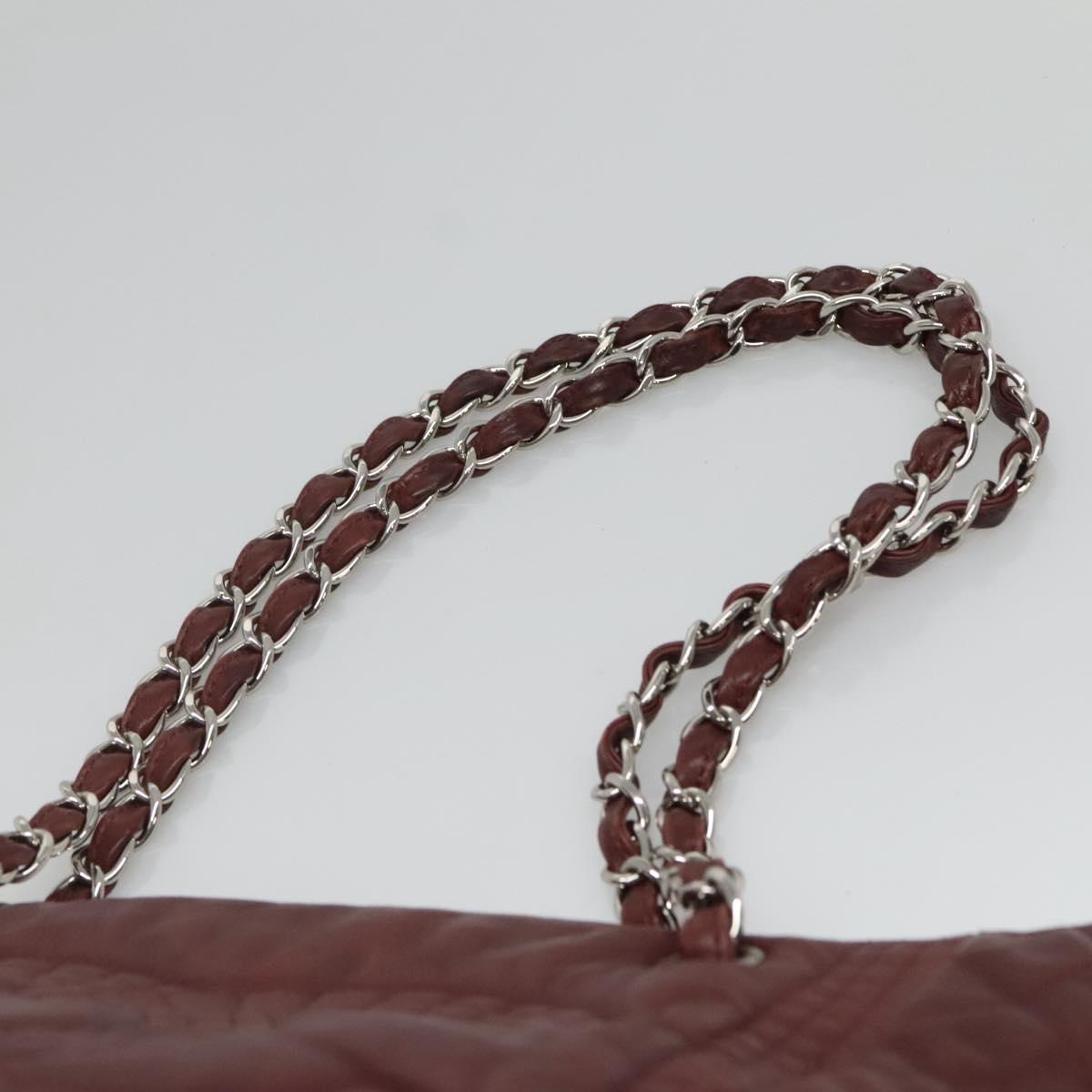 Chanel Grand Shopping, Burgundy, Leather, tote