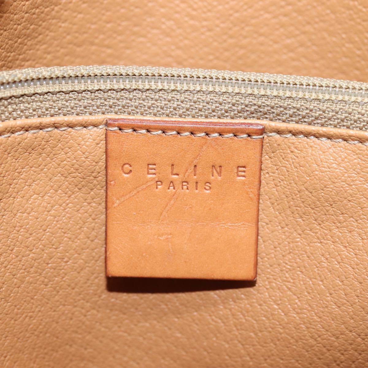 Céline Macadam, Beige, Canvas, tote