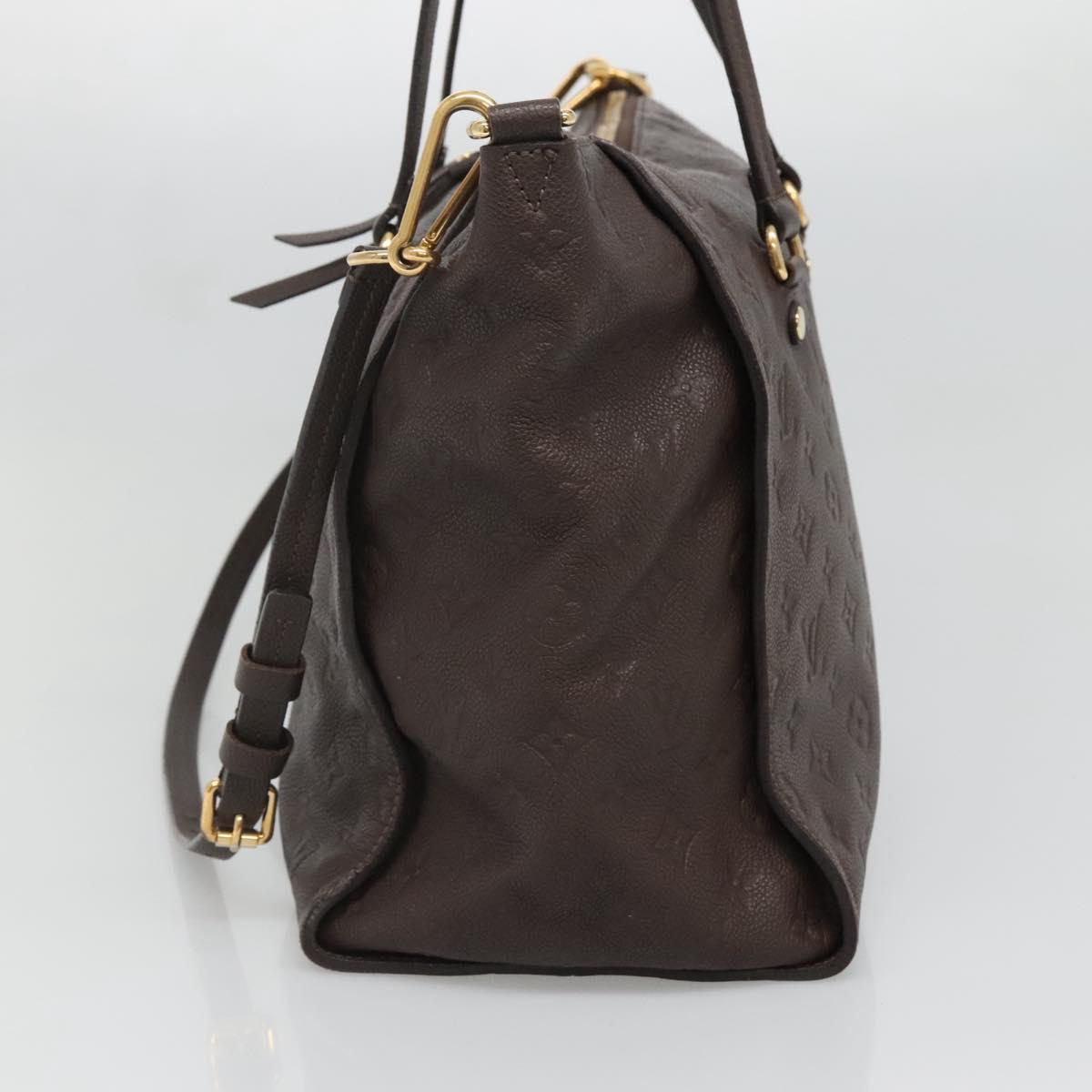 Louis Vuitton Lumineuse, Brown, Leather, tote