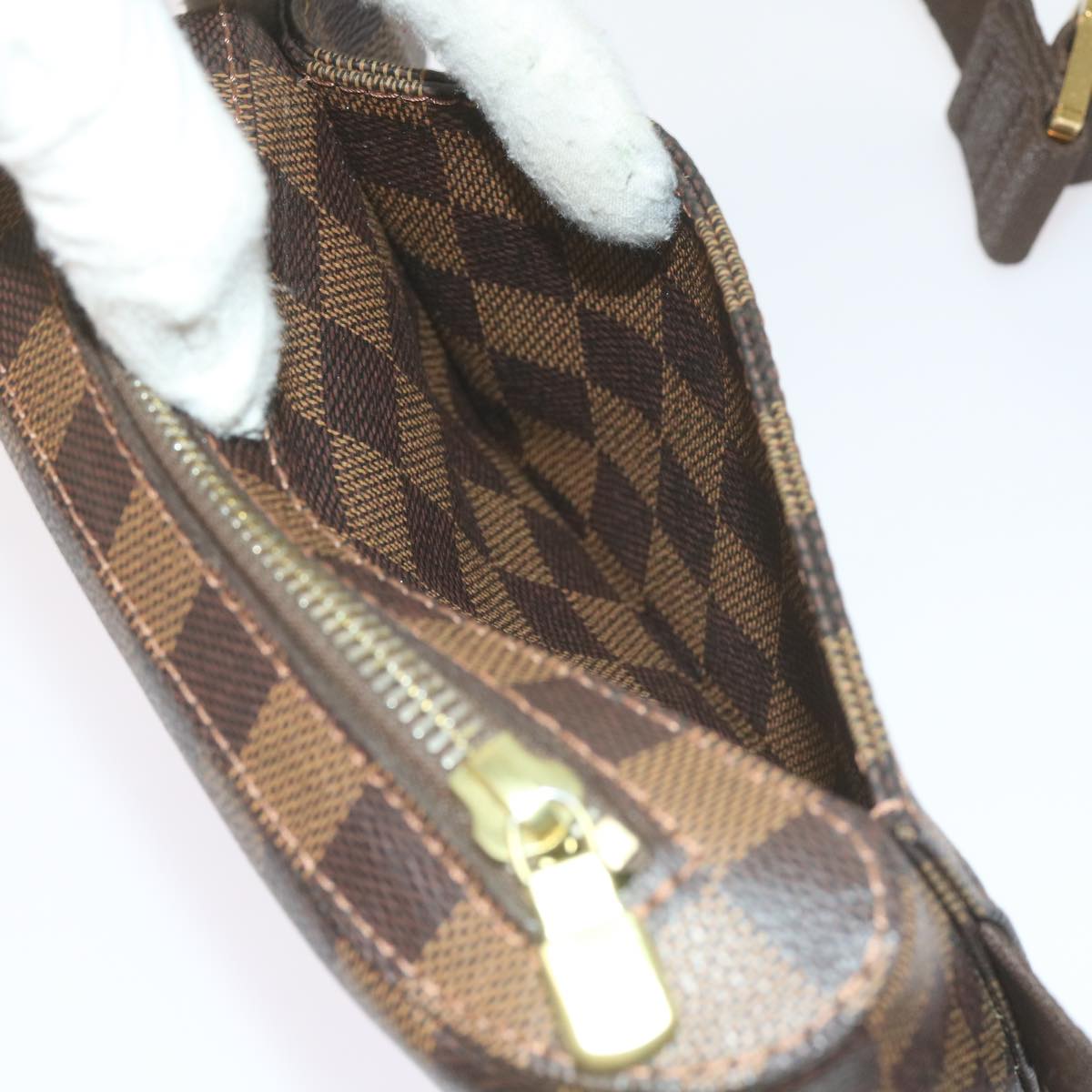 Louis Vuitton Geronimos, Brown, Canvas, shoulder