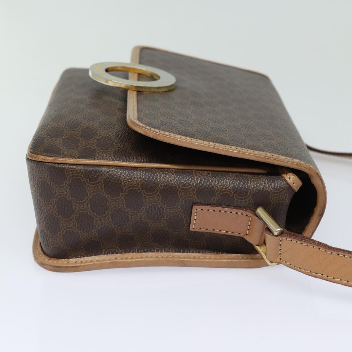 Céline Macadam, Brown, Canvas, shoulder