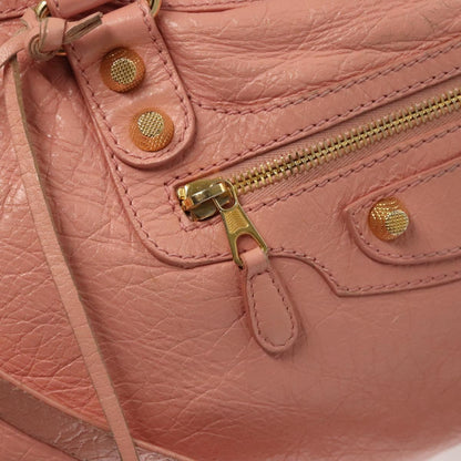 Balenciaga City, Pink, Leather, handbag