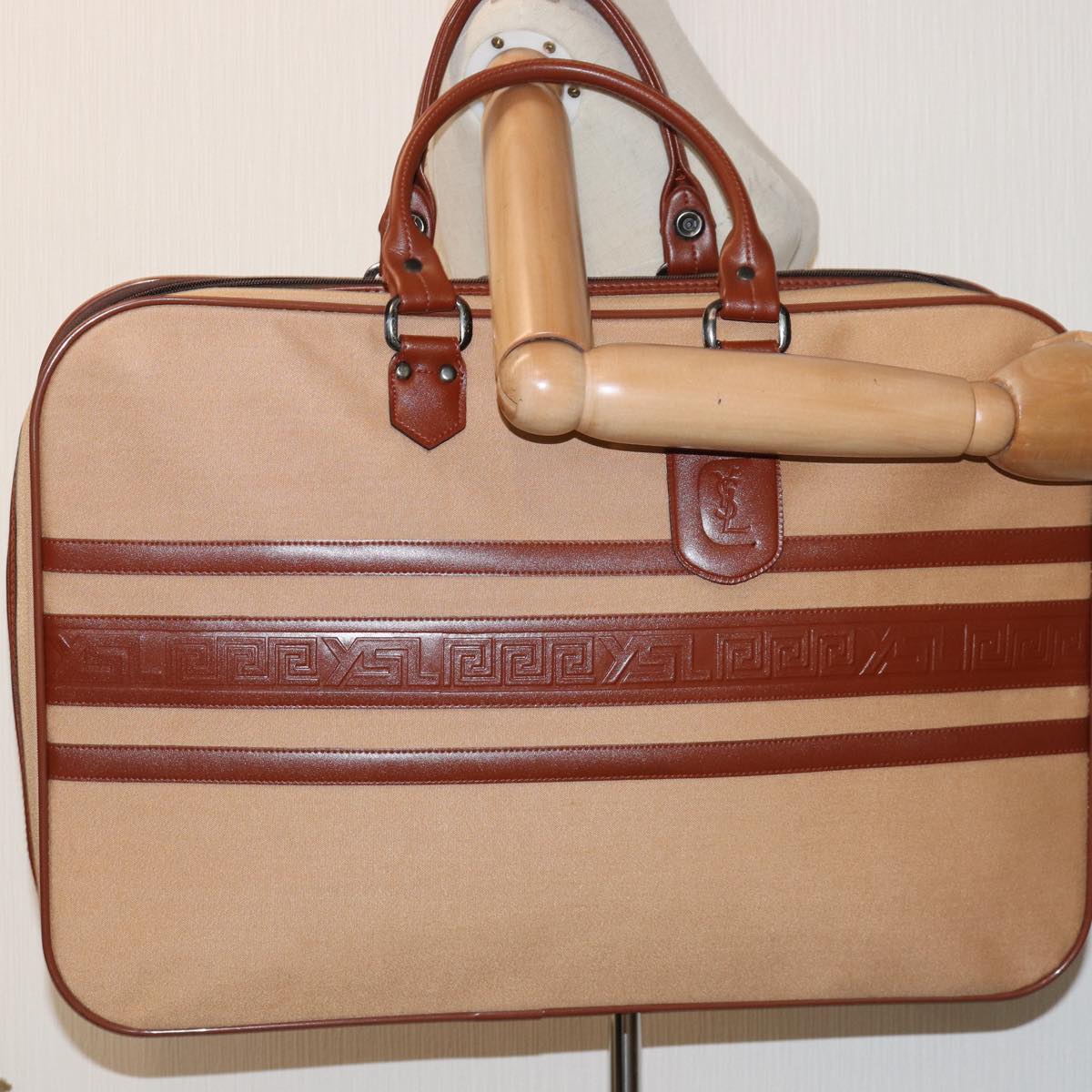 Yves Saint Laurent, Beige, Canvas, travel