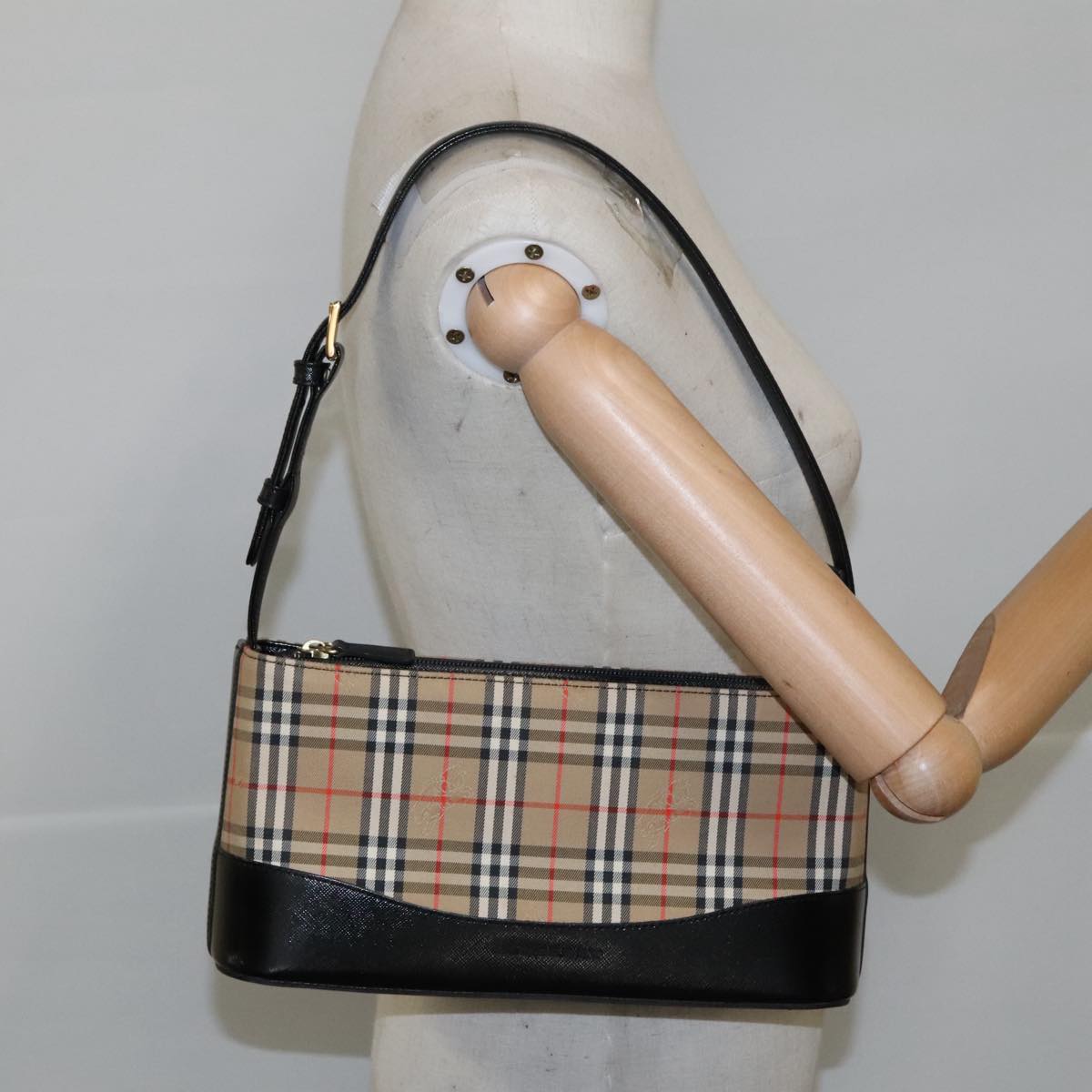 Burberry Nova Check, Beige, Canvas, shoulder