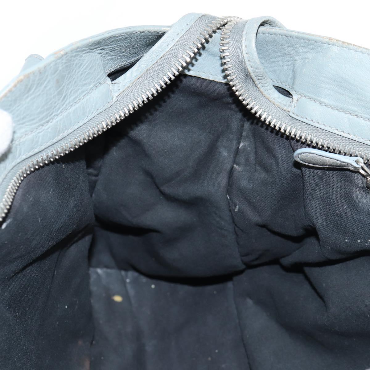 Balenciaga City, GRAY, Leather, handbag