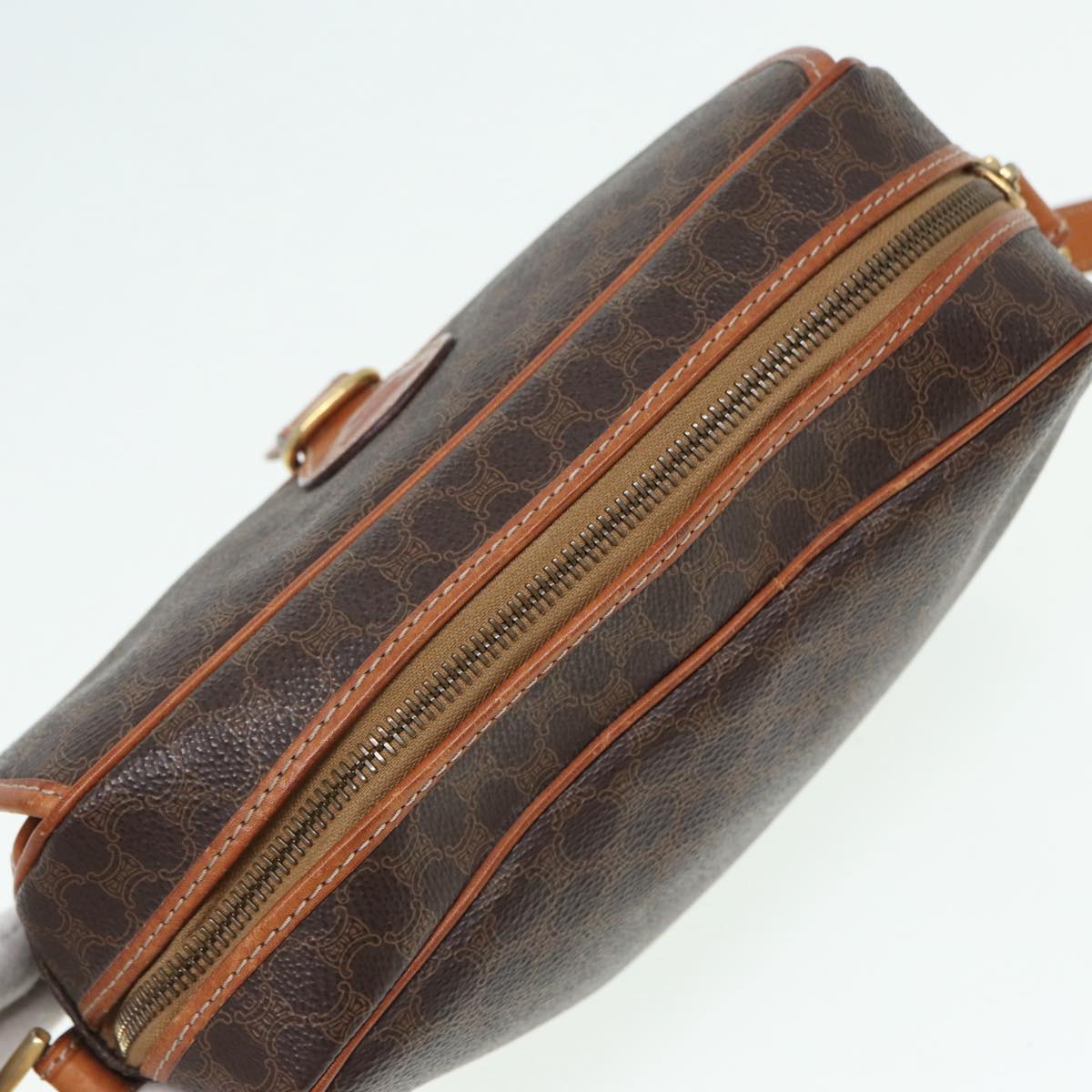 Céline Macadam, Brown, Canvas, shoulder