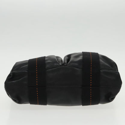 Hermès Caravan, Black, Leather, handbag