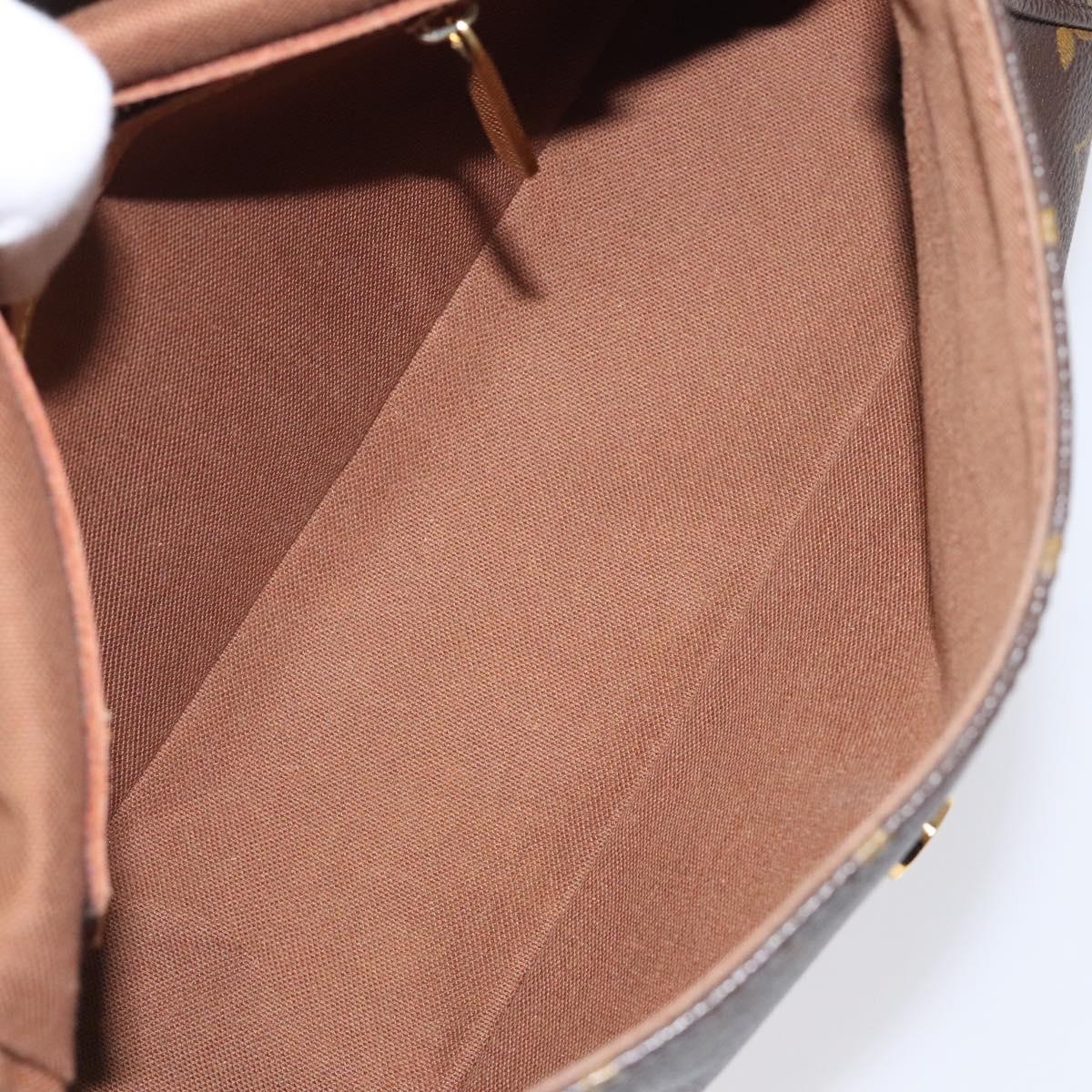 Louis Vuitton Mini looping, Brown, Canvas, shoulder
