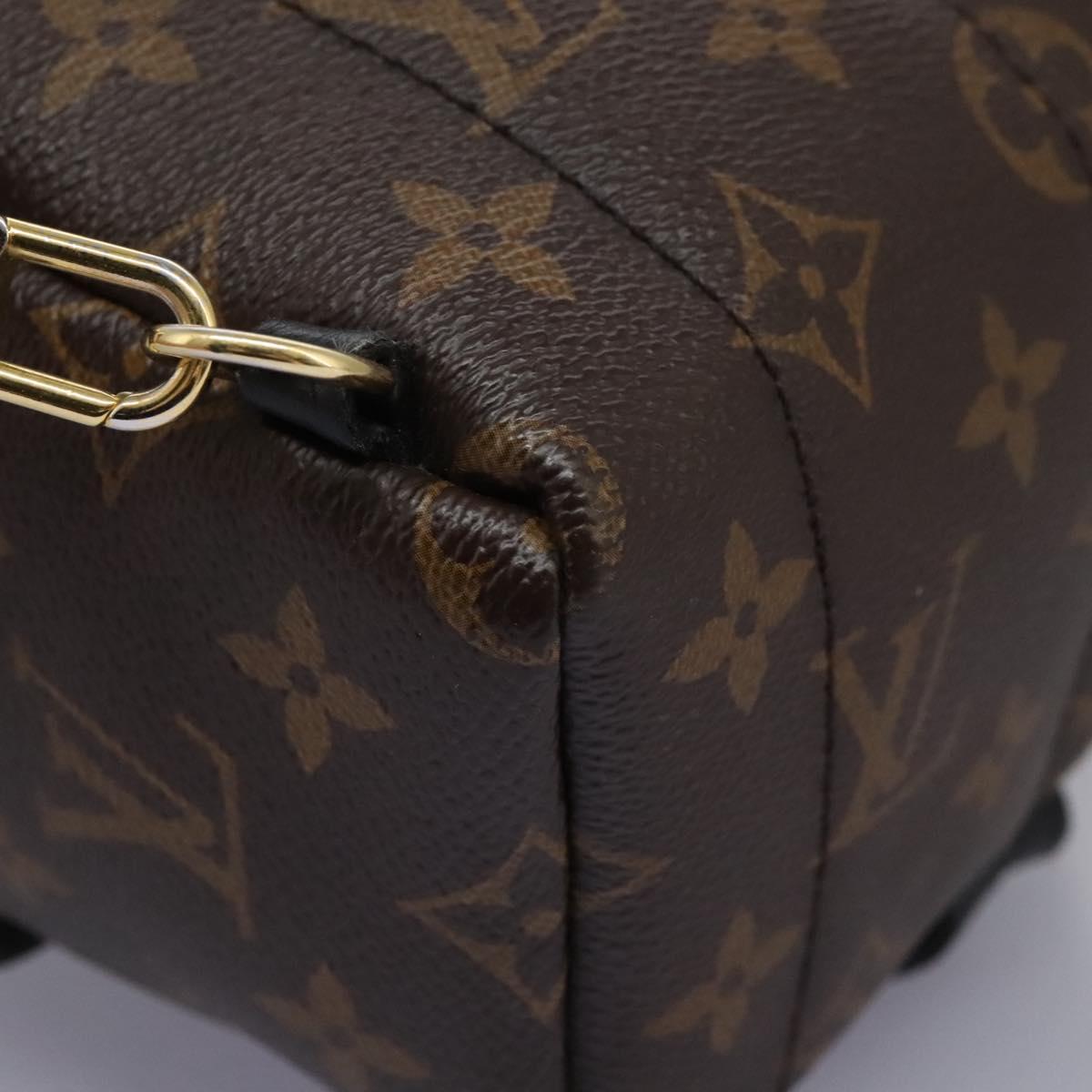 Louis Vuitton Palm Springs mini, Brown, Canvas, backpack