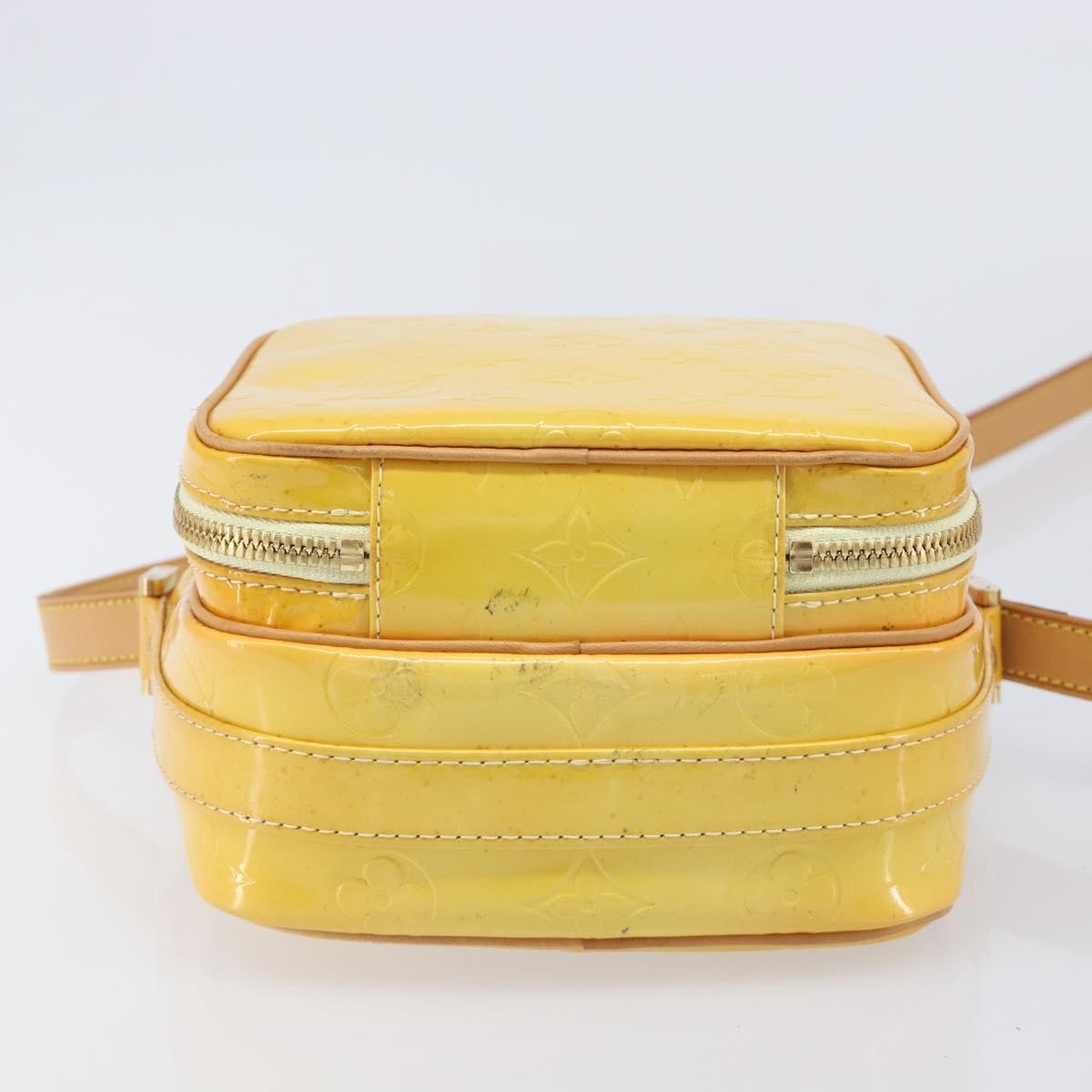 Louis Vuitton Wooster Monogram Vernis, Yellow, Patent Leather, Handbag