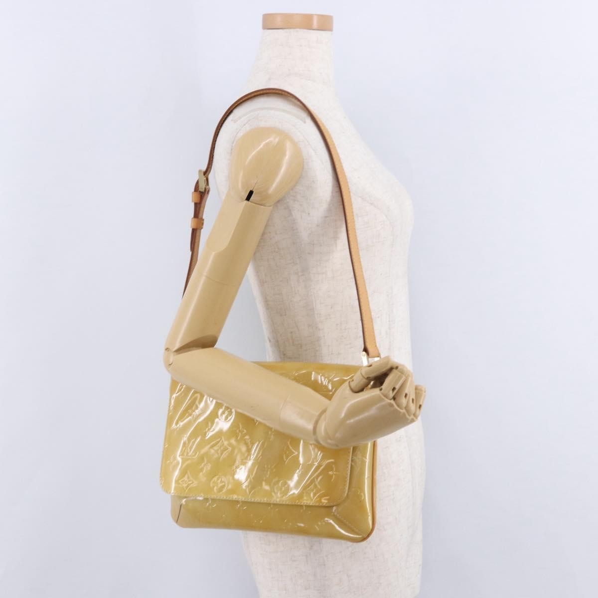 Louis Vuitton Thompson Street Monogram Vernis, Yellow, Patent Leather, Shoulder Bag