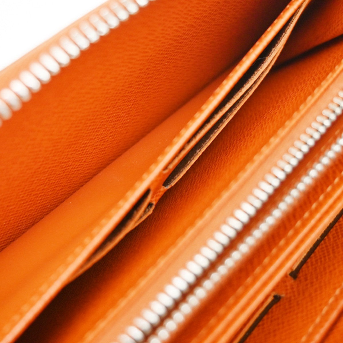Louis Vuitton Zippy Organizer Epi Leather, Orange, Leather, Wallet