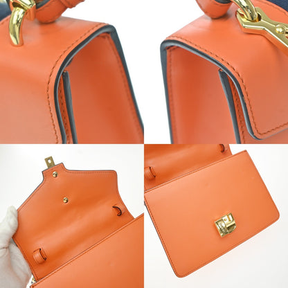 Gucci Sylvie Leather, Orange, Leather, Handbag