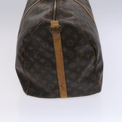 Louis Vuitton Keepall Bandoulière 60, Brown, Canvas, travel