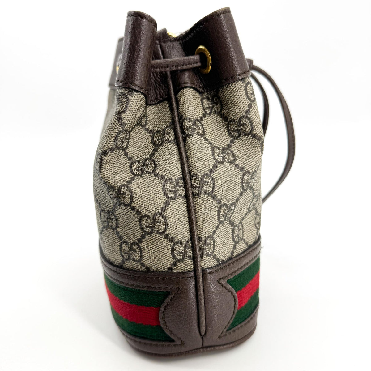Gucci Ophidia Bucket GG Coated Canvas, Brown, Canvas, Handbag