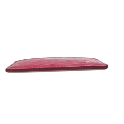 Louis Vuitton Porte Cartes Simple Card Holder Epi Leather, Red, Leather, Card Holder