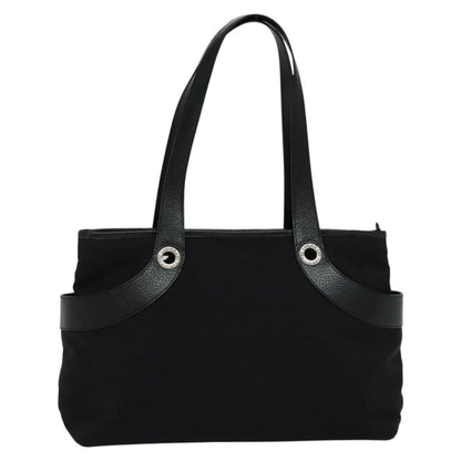 Bvlgari Logomania Canvas, Black, Canvas, Shoulder Bag