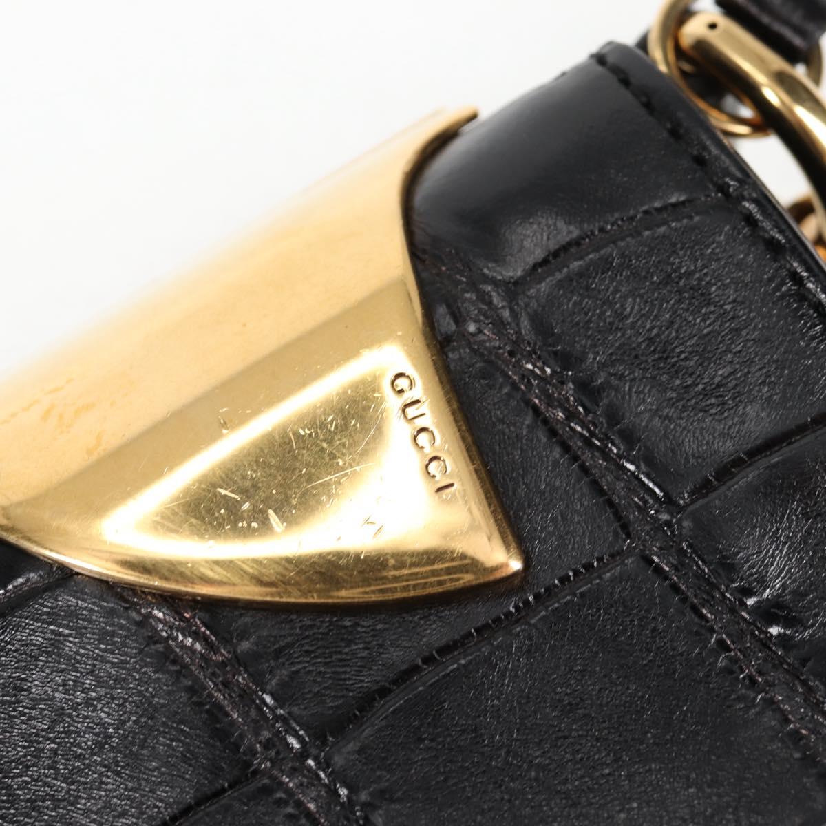Gucci, Black, Leather, shoulder
